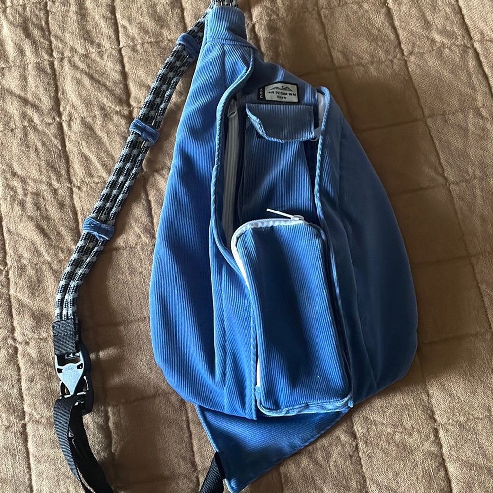 Mini Kavu Rope Bag Blue Corduroy